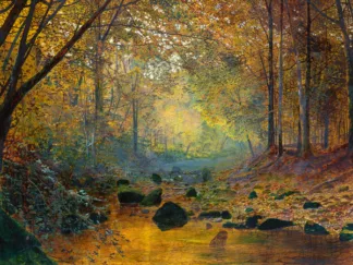 JOHN ATKINSON GRIMSHAW - On the River Greta, England