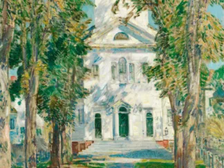 FREDERICK CHILDE HASSAM - The Church at Gloucester