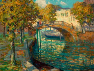 OSSIP LEONOVITCH LINDE - Overlooking the Canal