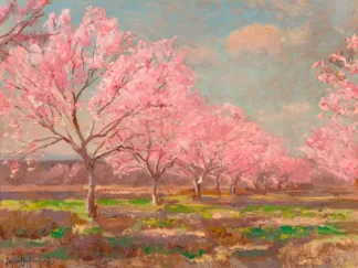 JULIAN ONDERDONK - Peach Orchard on Mavericks Farm