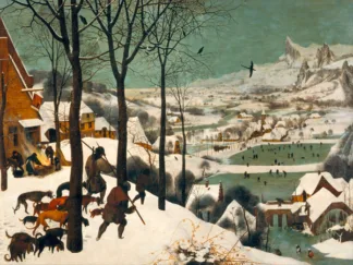 PIETER BRUEGEL THE ELDER - Hunters in the Snow