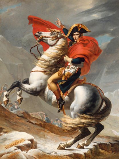 JACQUES-LOUIS DAVID - Bonaparte Franchissant le Grand Saint-Bernard