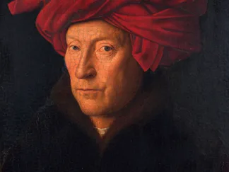 JAN VAN EYCK - Portrait of a Man in a Turban