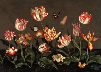 JOHANNES BOSSCHAERT - Still Life with Tulips
