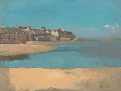 ODILON REDON - Village by the Sea in Brittany