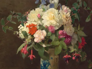 GEORGE COCHRAN LAMBDIN - Vase of Flowers