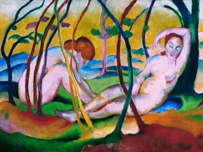 FRANZ MARC - Nudes Under Trees