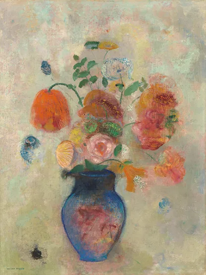 ODILON REDON - Large Vase with Flowers