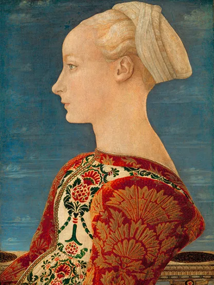 PIERO DEL POLLAIOLO - Ritratto di Profilo di Giovane Donna