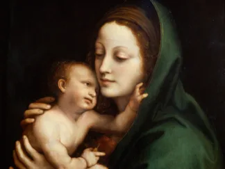 ANONYMOUS - Madonna con Bambino (detail)