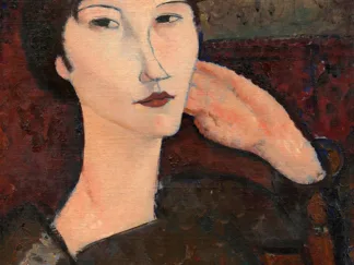AMEDEO MODIGLIANI - Adrienne (Woman with Bangs)