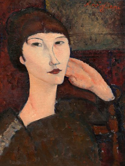 AMEDEO MODIGLIANI - Adrienne (Woman with Bangs)