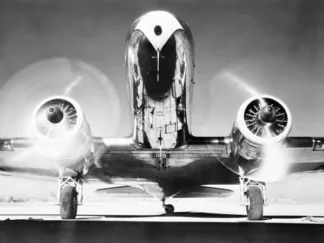 ANONYMOUS - Front View of Passenger Airplane