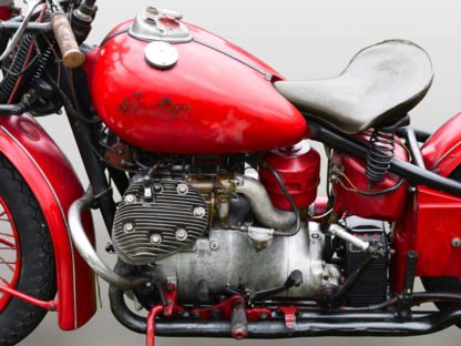 GASOLINE IMAGES - Vintage American Motorbike (Detail)