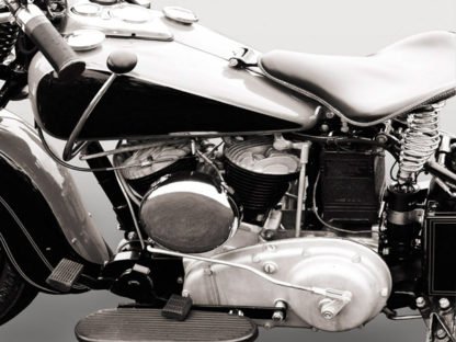 GASOLINE IMAGES - Vintage American V-Twin engine (detail)