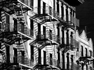 JULIAN LAUREN - Fire Escapes in Manhattan, NYC