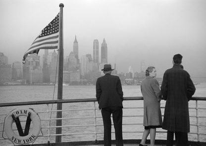 ANONYMOUS - Lower Manhattan seen from the S.S. Coamo leaving New York