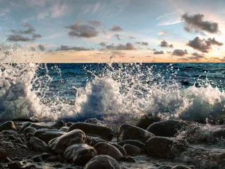 PANGEA IMAGES - Waves Crashing, Point Reyes, California