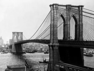 A. LOEFFLER - Brooklyn Bridge, New York, 1900