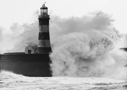 PANGEA IMAGES - Lighthouse in Guadalupe (B&W)