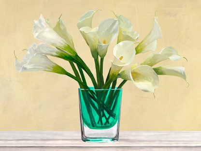ANDREA ANTINORI - White Callas in a Glass Vase