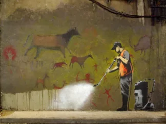 ANONYMOUS - Leake Street, London (Graffiti attributed to Banksy)