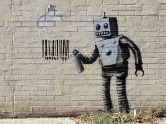 ANONYMOUS - Stillwell Avenue, Coney Island, NYC (Graffiti attributed to Banksy)