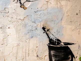 ANONYMOUS (ATTRIBUTED TO BANKSY) - Rue des Hospitalières Saint-Gervais, Paris