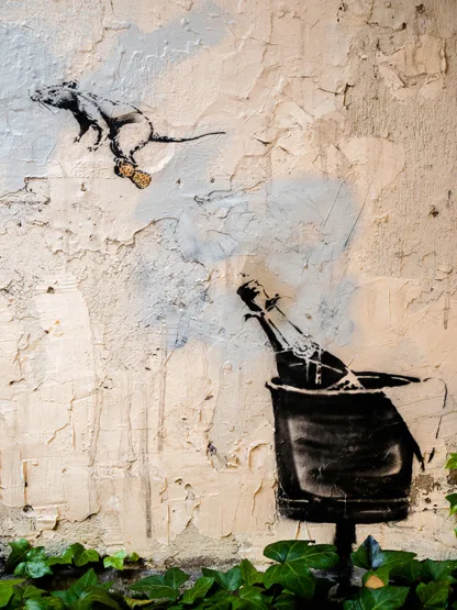 ANONYMOUS (ATTRIBUTED TO BANKSY) - Rue des Hospitalières Saint-Gervais, Paris