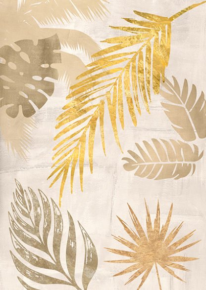 EVE C. GRANT - Palm Leaves Gold I