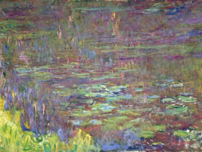 CLAUDE MONET - Detail of Waterlilies at Sunset