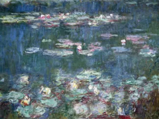 CLAUDE MONET - WaterLilies (detail)
