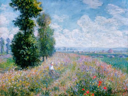 CLAUDE MONET - Meadow with Poplars (detail)