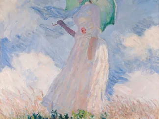 CLAUDE MONET - Woman with Parasol (Left)