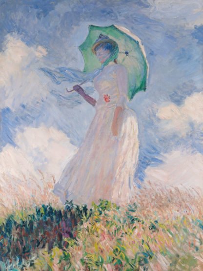 CLAUDE MONET - Woman with Parasol (Left)