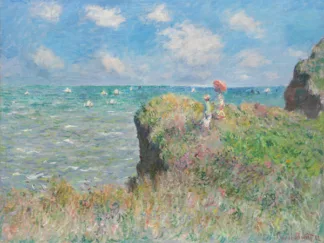 CLAUDE MONET - Cliff Walk at Pourville
