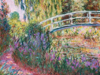 CLAUDE MONET - The Japanese Bridge, Pond with Water Lillies (detail)