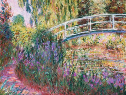 CLAUDE MONET - The Japanese Bridge, Pond with Water Lillies (detail)