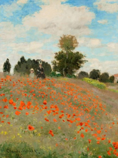 CLAUDE MONET - Coquelicots (Detail)