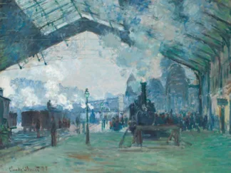 CLAUDE MONET - Arrival of the Normandy Train, Gare Saint-Lazare