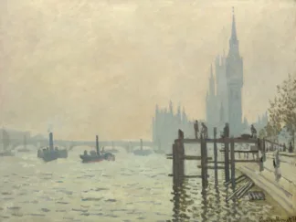 CLAUDE MONET - The Thames below Westminster