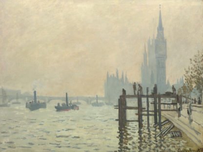 CLAUDE MONET - The Thames below Westminster