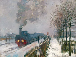 CLAUDE MONET - Le Train dans la Neige