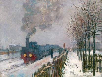 CLAUDE MONET - Le Train dans la Neige
