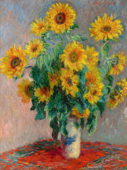 CLAUDE MONET - Sunflowers