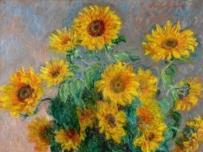 CLAUDE MONET - Sunflowers (detail)