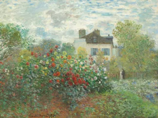 CLAUDE MONET - The Artist's Garden in Argenteuil