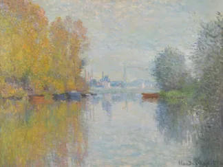 CLAUDE MONET  -Automne sur la Seine, Argenteuil