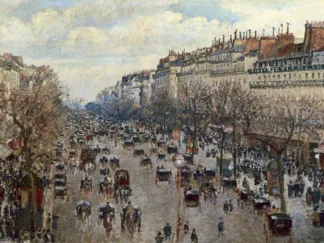 CAMILLE PISSARRO - Boulevard Monmartre à Paris