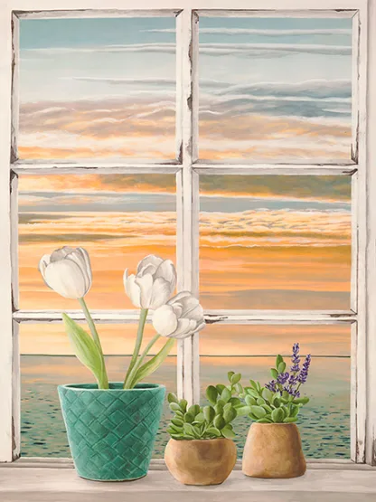 REMY DELLAL - Sunset on the Sea I